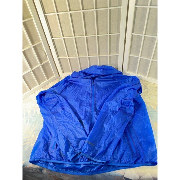 Lululemon Ventilated Packable Run Jacket Full Zip Hooded Blue Wms Sz 10 NEW - Picture 11 of 12